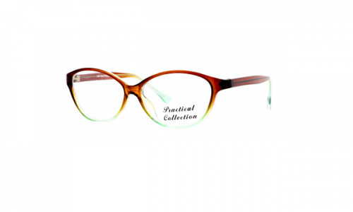 Practical Leah Eyeglasses, Brown/Green