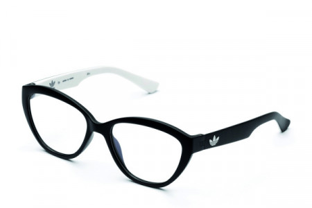 adidas Originals AOR015O Eyeglasses, Black/White .009.001