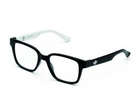 adidas Originals AOR013O Eyeglasses, Black/White .009.001