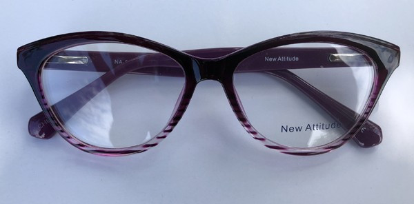 New Attitude NA62 Eyeglasses, 3 - Plum/Purple