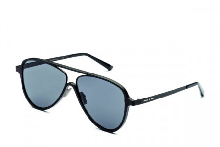 Italia Independent Ayrton Sunglasses, Black (Polarized Full/Grey) .009.PLR