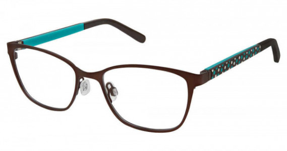 SuperFlex SFK-203 Eyeglasses, 1-BROWN TEAL