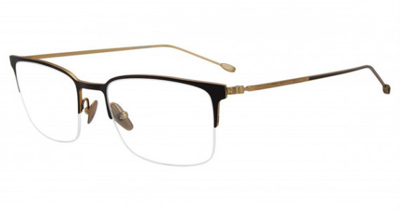 John Varvatos V172 Eyeglasses, Black/Gold