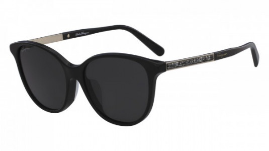 Ferragamo SF907SRA Sunglasses, (001) BLACK