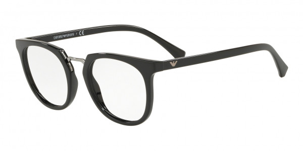 Emporio Armani EA3139F Eyeglasses, 5017 BLACK (BLACK)