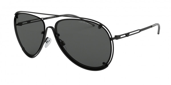 Emporio Armani EA2073 Sunglasses, 300187 MATTE BLACK (BLACK)