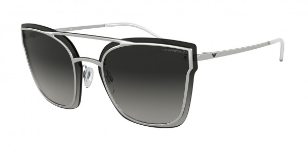 Emporio Armani EA2076 Sunglasses, 30158G SILVER (SILVER)