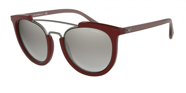 Emporio Armani EA4122 Sunglasses, 57216V BORDEAUX (RED)