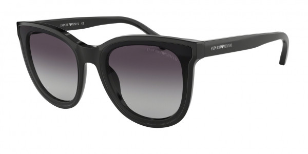 Emporio Armani EA4125 Sunglasses, 50018G SHINY BLACK (BLACK)