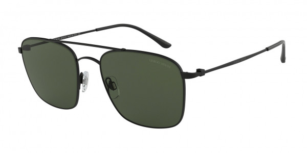 Giorgio Armani AR6080 Sunglasses, 300171 MATTE BLACK GREEN (BLACK)