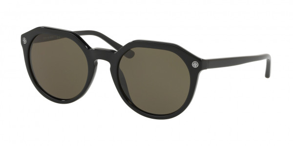 Tory Burch TY7130 Sunglasses, 170982 BLACK SMOKE SOLID (BLACK)