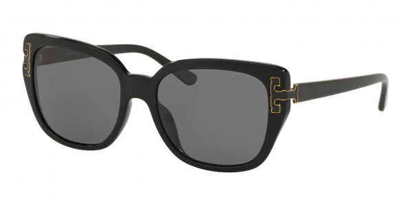 Tory Burch TY7134U Sunglasses, 137181 BLACK (BLACK)