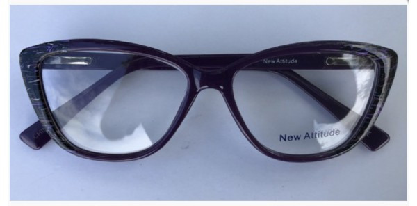 New Attitude NA68 Eyeglasses, 2-Purple Swirl