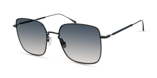 Derek Lam BRITT Sunglasses, Brushed Light Gun / Navy