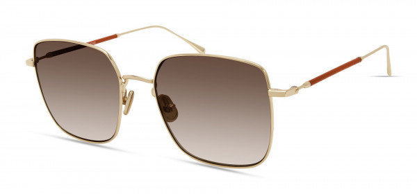 Derek Lam BRITT Sunglasses, Gold /Orange