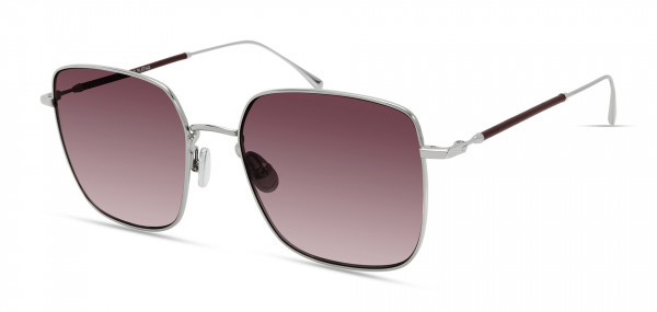 Derek Lam BRITT Sunglasses, Silver / Burgundy
