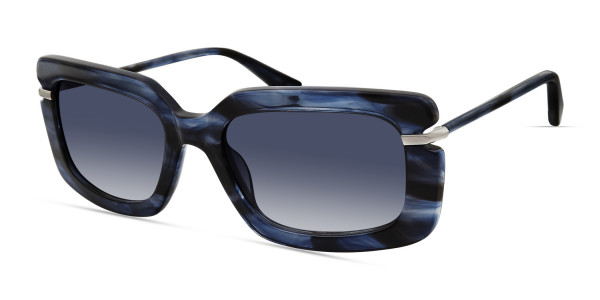 Derek Lam NANA Sunglasses, Blue Smoke