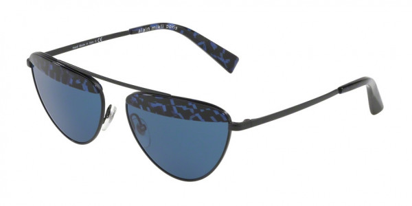 Alain Mikli A04015 JANISSE Sunglasses, 004/80 BLUE MEMPHIS/BLACK (BLUE)