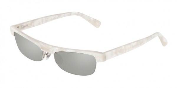 Alain Mikli A05045 KETTI Sunglasses, 003/6G BLANC MIKLI/SILVER (WHITE)
