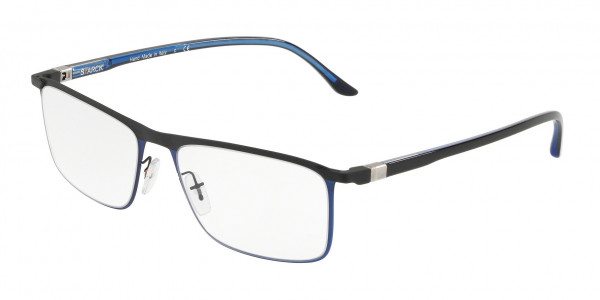 Starck Eyes SH2030 Eyeglasses, 0004 MATTE BLACK/MATTE BLUE (BLUE)