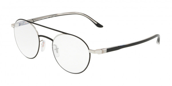Starck Eyes SH2029 Eyeglasses, 0003 SILVER/MATT BLACK (BLACK)