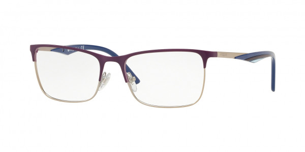 Vogue VO4110 Eyeglasses, 965S BRUSHED PLUM/MATTE SILVER (VIOLET)