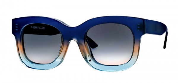 Thierry Lasry UNICORNY Sunglasses, Gradient Blue/Brown/Light Blue