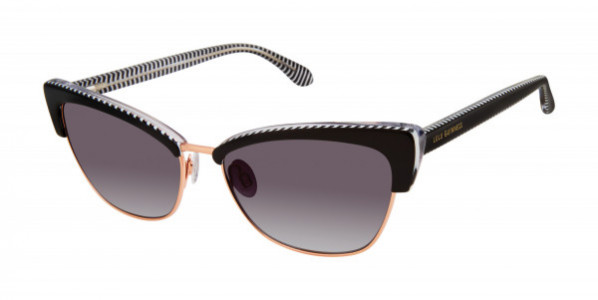 Lulu Guinness L157 Sunglasses, Rose Gold/Black (RGD)