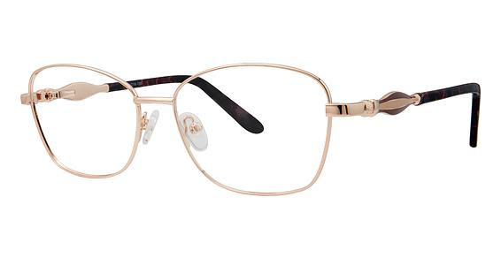 Avalon 5076 Eyeglasses, Rose Gold/Burgundy