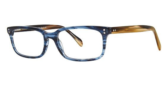 Deja Vu by Avalon 9021 Eyeglasses, Blue/Brown Stripe