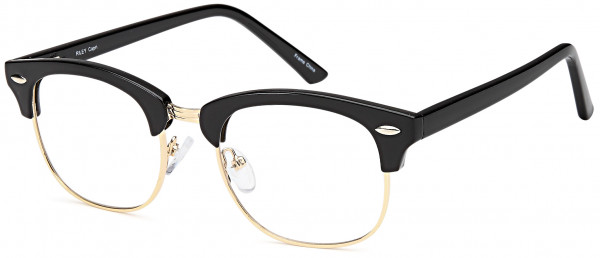 Millennial RILEY Eyeglasses, Black/Gold