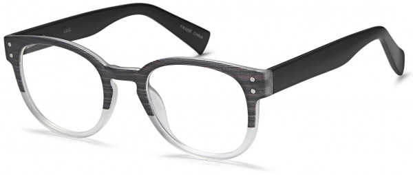 4U US 92 Eyeglasses, Grey Black