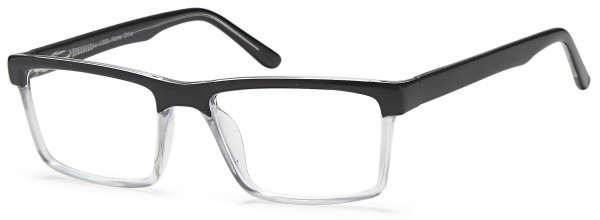 4U US 83 Eyeglasses, Black Clear