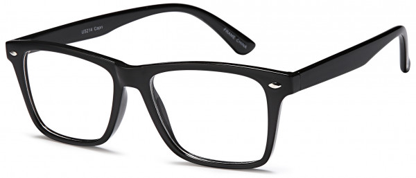 4U U 214 Eyeglasses, Black