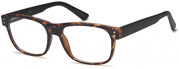 4U US 91 Eyeglasses, Tortoise Black