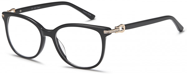 Di Caprio DC323 Eyeglasses, Black