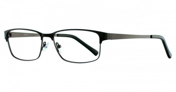 Flextra 1701 Eyeglasses, 001 Shiny Black/ Brushed Gunmetal