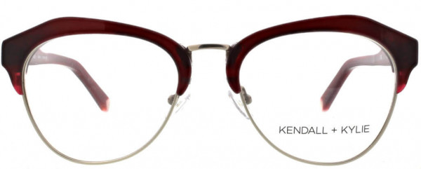 KENDALL + KYLIE Olivia Eyeglasses, Striated Burgundy