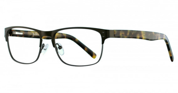 James Dean JDO 613 Eyeglasses, 318 Semi Matte Green/Semi Matte Gun Metal