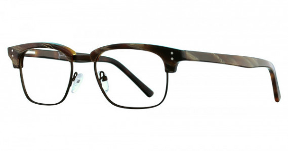 James Dean JDO 616 Eyeglasses, 210 Brown Horn Stripe/ Semi Matte Brown
