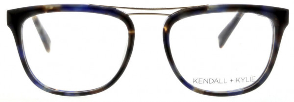 KENDALL + KYLIE Kiera Eyeglasses, Blue Paradise/Shiny Light Gold