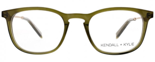 KENDALL + KYLIE Heidi Eyeglasses, Moss Green Crystal