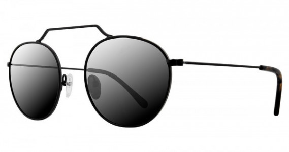 Masterpiece MP5001 Sunglasses, BLACK Black (Polarized Silver Mirror)
