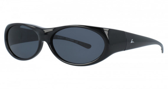 Hilco LEADER FITOVER: BIMINI Sunglasses, Shiny Black (Gray lens)