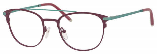 Ernest Hemingway H4832 Eyeglasses, Burgundy/Teal