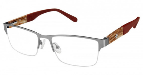 Sperry Top-Sider ROCKPORT Eyeglasses, C02 MATTE GUN/RED