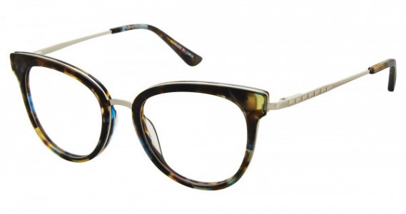 Glamour Editor's Pick GL1018 Eyeglasses, C03 Blue Marble/Gun