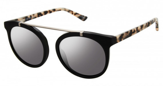Glamour Editor's Pick GL2005 Sunglasses, C01 Black / Wt Tort (Soft Silver Flash)