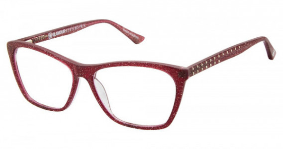 Glamour Editor's Pick GL1006 Eyeglasses, CO3 Burg Glitter