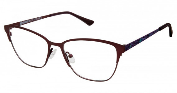 Glamour Editor's Pick GL1011 Eyeglasses, CO2 MATTE EGGPLANT